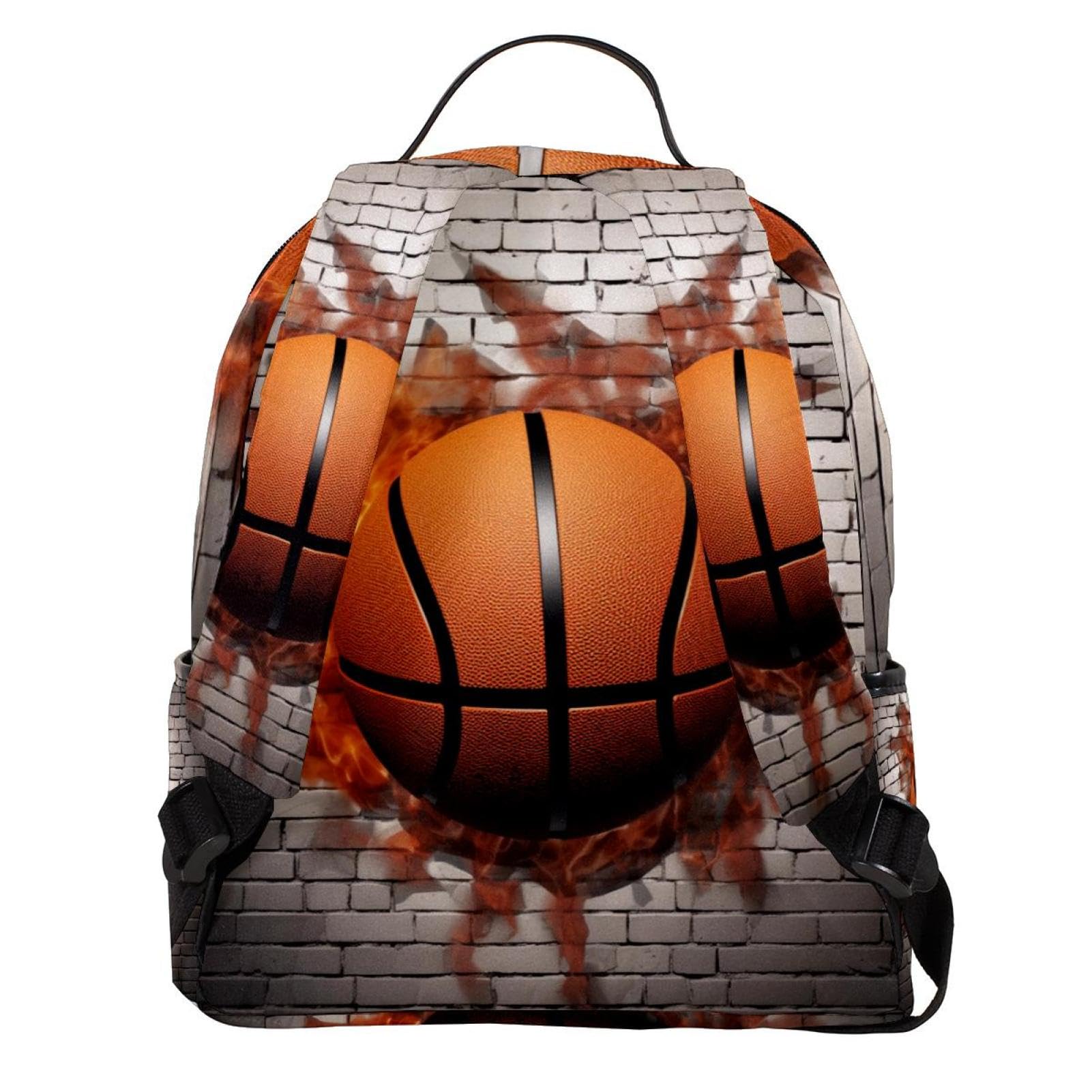 Stylish 3D Pattern Basketball Backpack for Men & Women - Durable Travel & School Backpack for Gym, Work & Outdoor Adventures