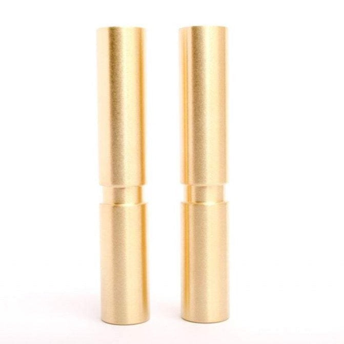Set of 2 Large Mid-Century Modern Furniture Replacement Legs - Brushed Brass Finish for Sofa, Table & Cabinet Upgrade | Durable & Stylish Home Decor Accessories