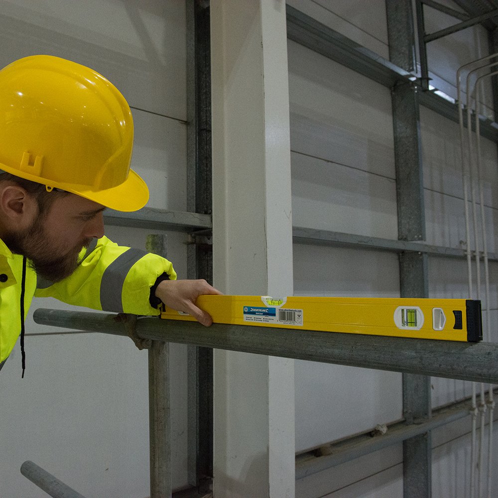 600mm Aluminum Spirit Level - High Precision Bubble Level Tool for Carpentry, Masonry & DIY Projects - Perfect for Wall Mounting, Shelving & Construction Work