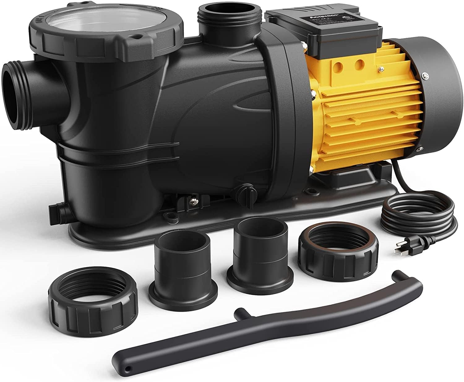 **Acquaer 2 HP High-Performance Pool Pump – 7860 GPH, 115V for Above & Inground Pools – Energy-Efficient Single Speed Self-Priming Pump with Strainer Basket – Ideal for Swimming Pool Maintenance & Water Circulation**