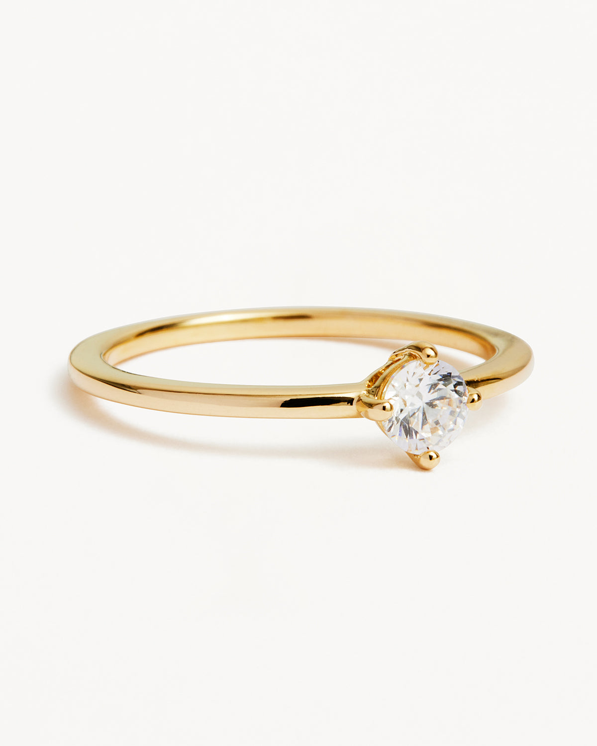14K Solid Gold Water Drop Lab Grown Diamond Ring - 4mm Round Cut Engagement Ring for Women | Perfect for Proposals, Anniversaries & Special Occasions