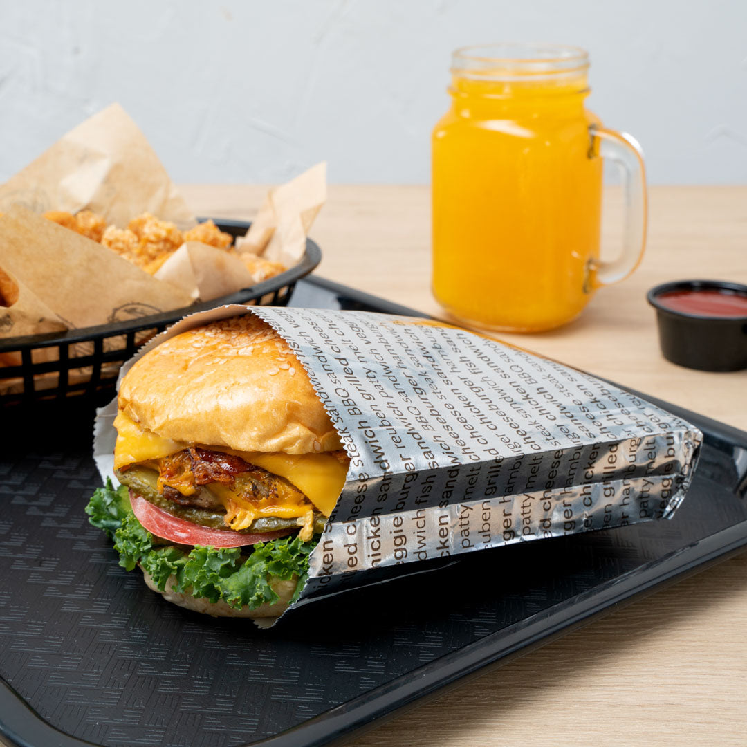 Premium Printed Burger Foil Bags - 6