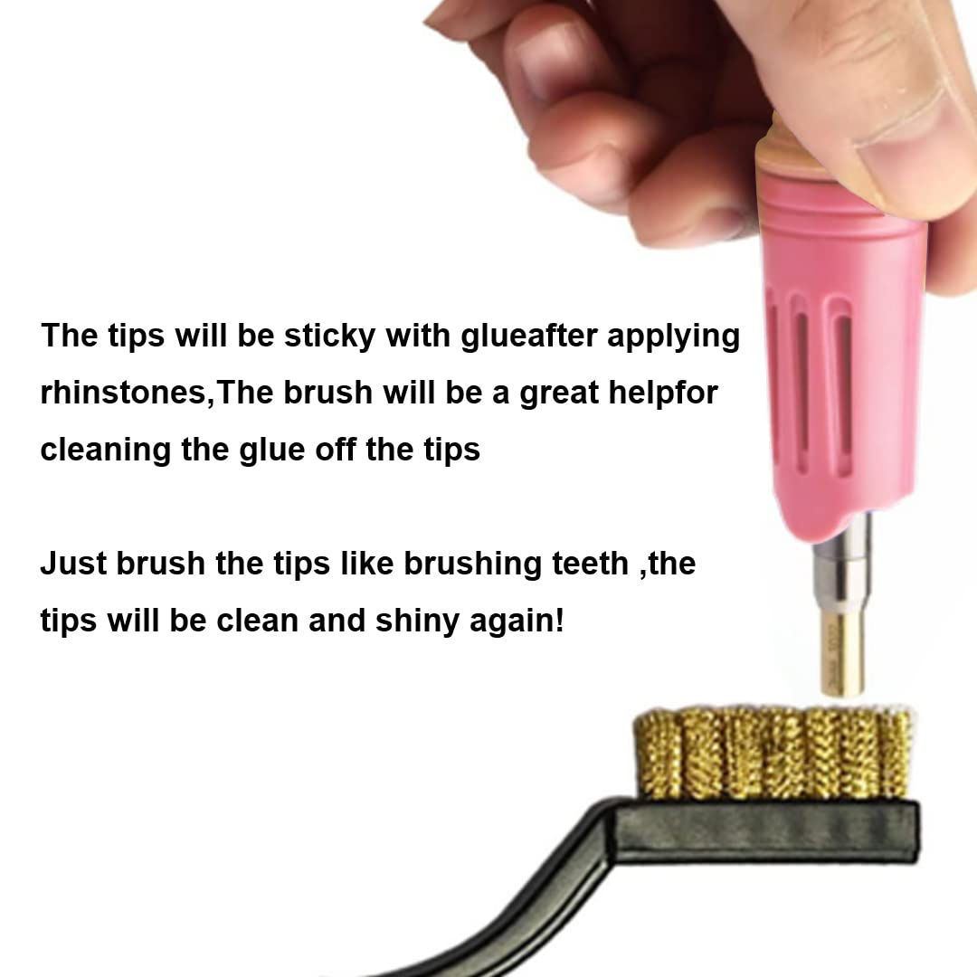 Professional 7-in-1 Hotfix Rhinestone Applicator Kit with 7 Size Tips & Stand - DIY Iron-on Crystal Gem Tool for Clothing, Shoes, Bags & Crafts (Pink) - Perfect for Fashion Design, Costume Making & Home Decor Projects