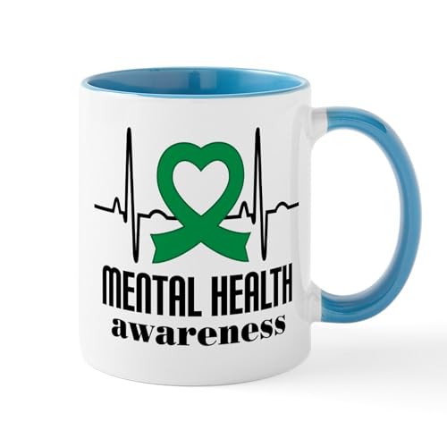 White/Blue Inside - Mental Health Heartbeat