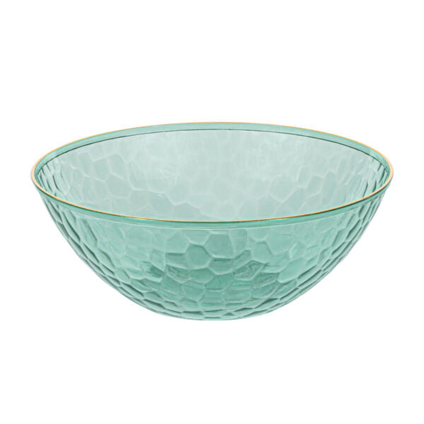 12 oz. Round Plastic Soup Bowls - 10 Pack Organic Hammered Finish | Microwave & Dishwasher Safe | Perfect for Soups, Salads, Cereals & Meal Prep