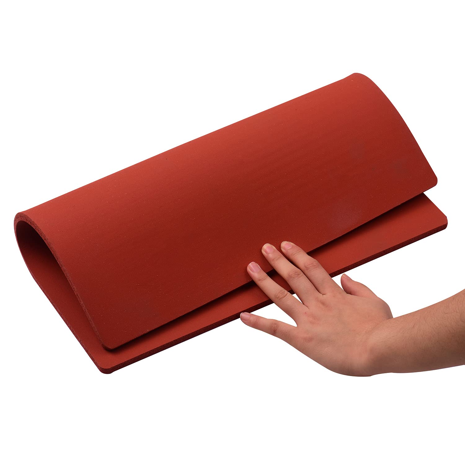 LUCHONG 380x380x8mm High-Temperature Resistant Silicone Heat Press Mat - Compatible with Cricut EasyPress 2 & Heat Transfer Machines - Perfect for T-Shirt Sublimation, DIY Crafts & Apparel Decoration