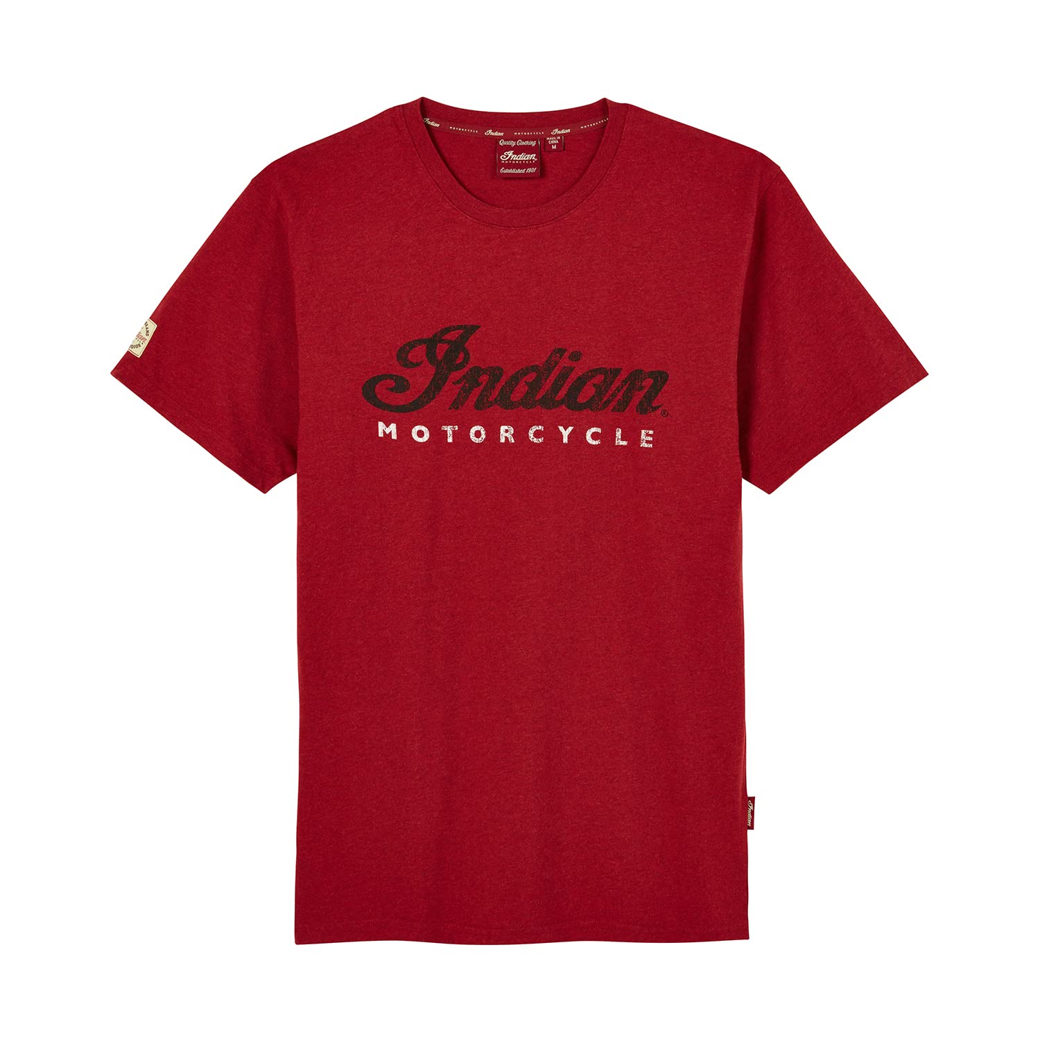Men's Red Marl Script Logo T-Shirt - Soft Cotton Casual Tee for Everyday Wear | Perfect for Streetwear, Weekend Outfits & Casual Gatherings