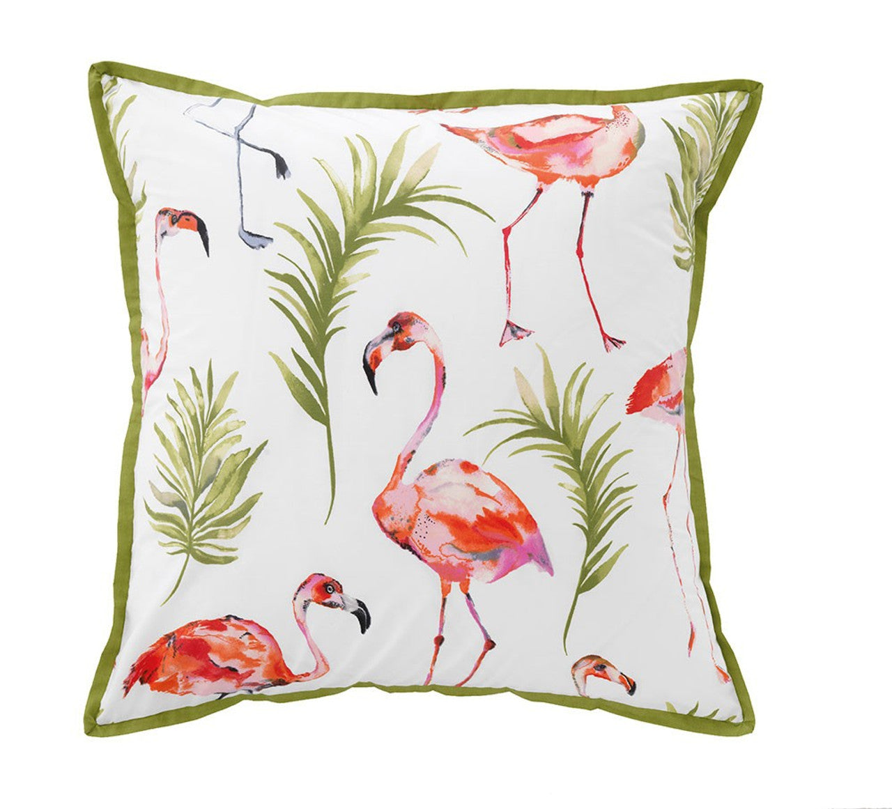 Premium Flamingo Print European Pillowcase Set - 100% Cotton Luxury Pillow Cover for Bedroom Decor, Home Textile & Gift - Boho Chic Home Accessories for Master Bedroom, Guest Room & Airbnb Stays