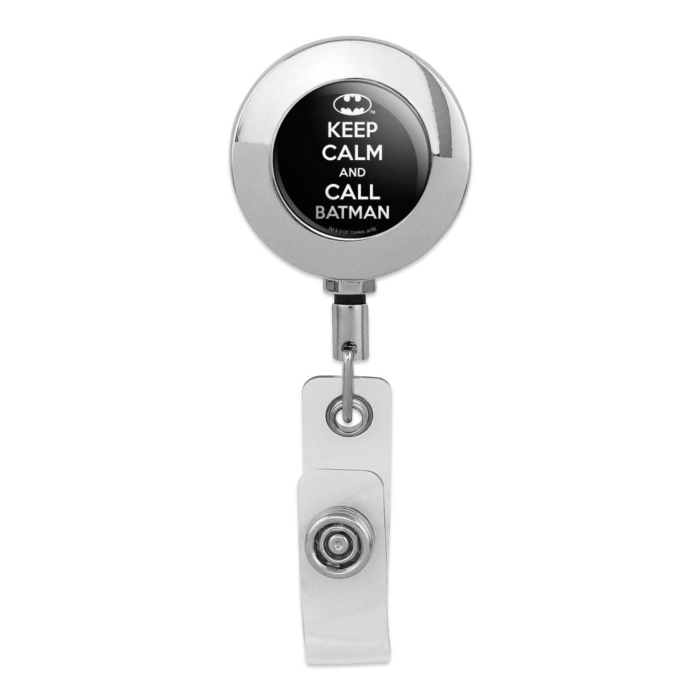 Batman Retractable ID Badge Holder - Premium Metal Clip for Work & Security