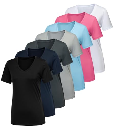 7 Pack Black, White, Dark Grey, Light Grey, Navy, Light Blue, Pink