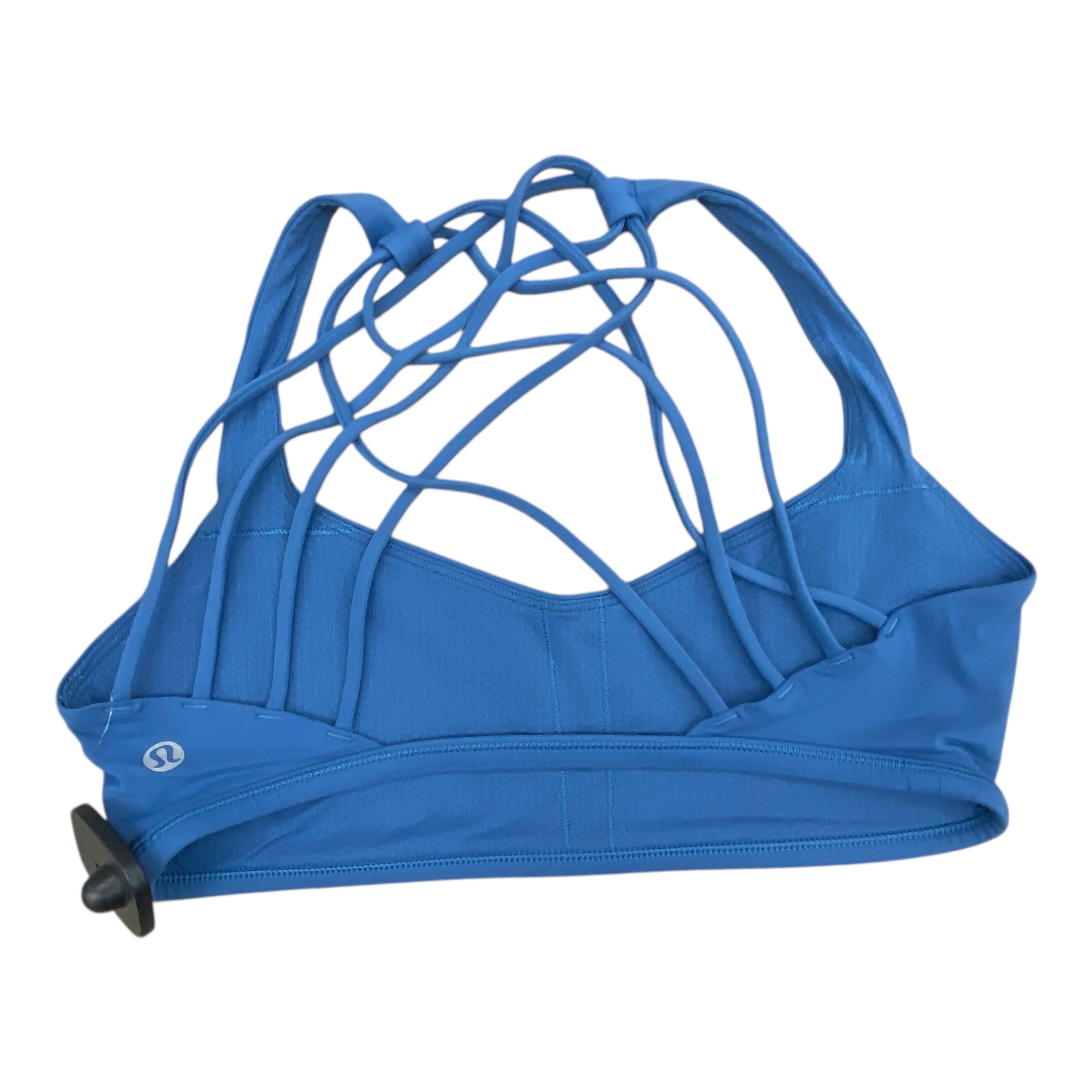 Lululemon Women's Blue Athletic Sports Bra Size 8 - High Support Workout Top for Running, Yoga & Gym