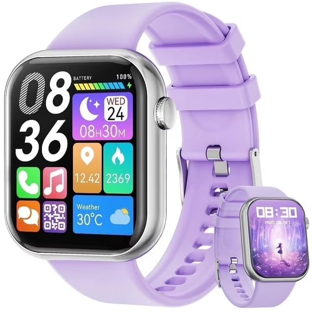 Smart Watch for Women - Fitness Tracker with Heart Rate Monitor, Sleep Tracking & Waterproof Design - Perfect for Workouts, Running & Daily Activity Tracking