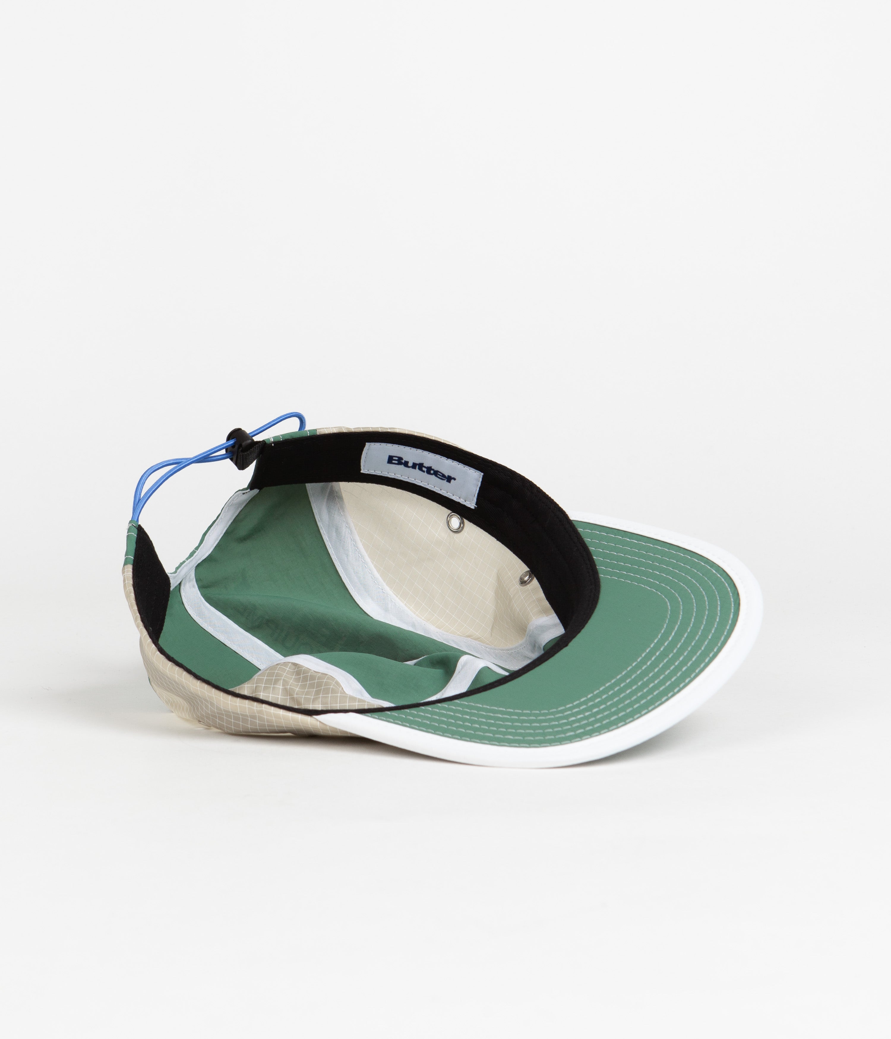 Butter Goods Equipment Ripstop 5 Panel Cap - Durable Forest Green Hat for Outdoor Activities, Hiking & Casual Wear