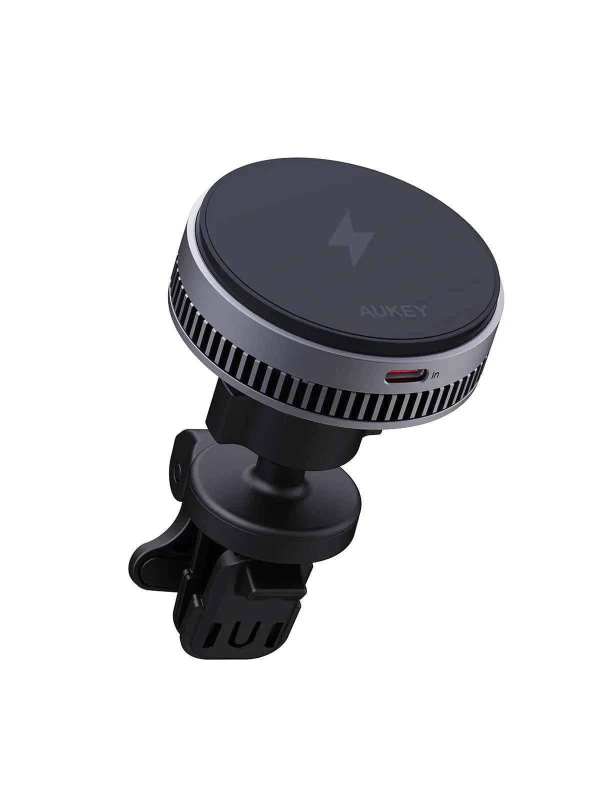 AUKEY HD MC13A MagFusion Dash Pro Qi2 Wireless Car Charger with Active Cooling - Fast 15W Magnetic Phone Mount for iPhone 15/14/13, Samsung Galaxy - Perfect for Road Trips & Daily Commutes
