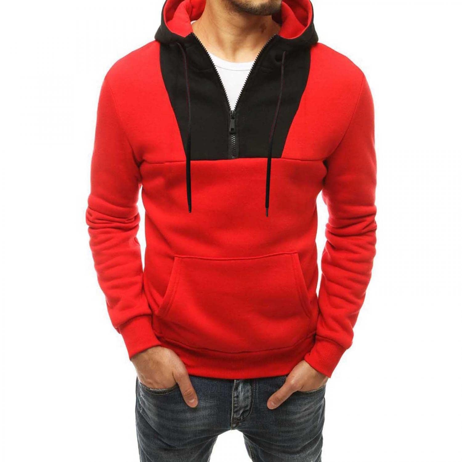 Men's Lightweight Pullover Hoodie Sweatshirt - Long Sleeve Casual T-Shirt Top with Regular Fit | Perfect for Gym, Outdoor Activities & Everyday Wear