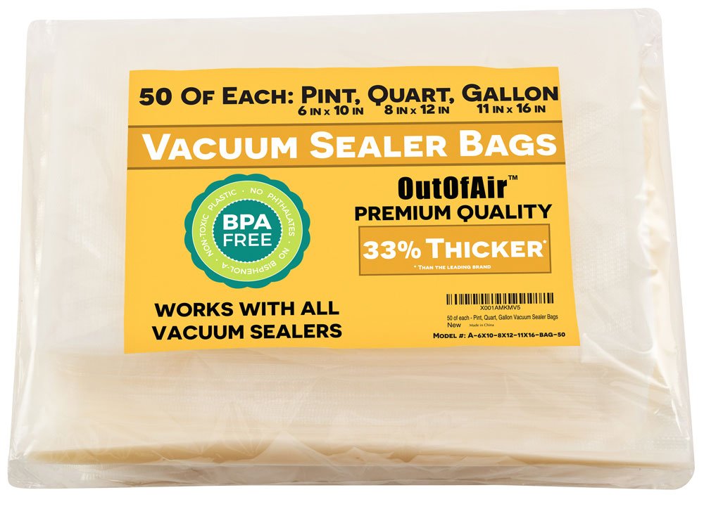 OutOfAir 150 Vacuum Sealer Bags - 50 Pint (6