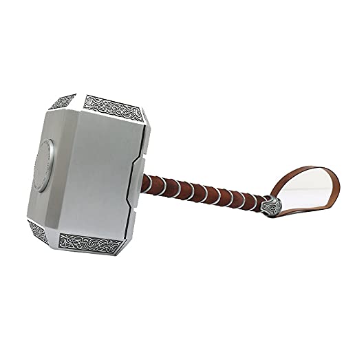 Thor's Hammer Mjolnir 1:1 Scale Metal Collectible - Perfect for Cosplay, Halloween Costumes & Marvel Fan Display