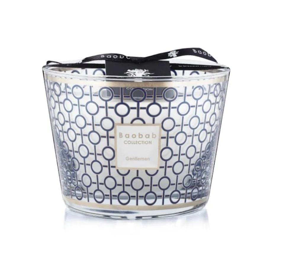 Baobab Collection Gentlemen Max 10 Candle - Luxury Scented Candle for Men, Premium Home Fragrance, Gift for Him - Perfect for Bedroom, Office & Relaxation