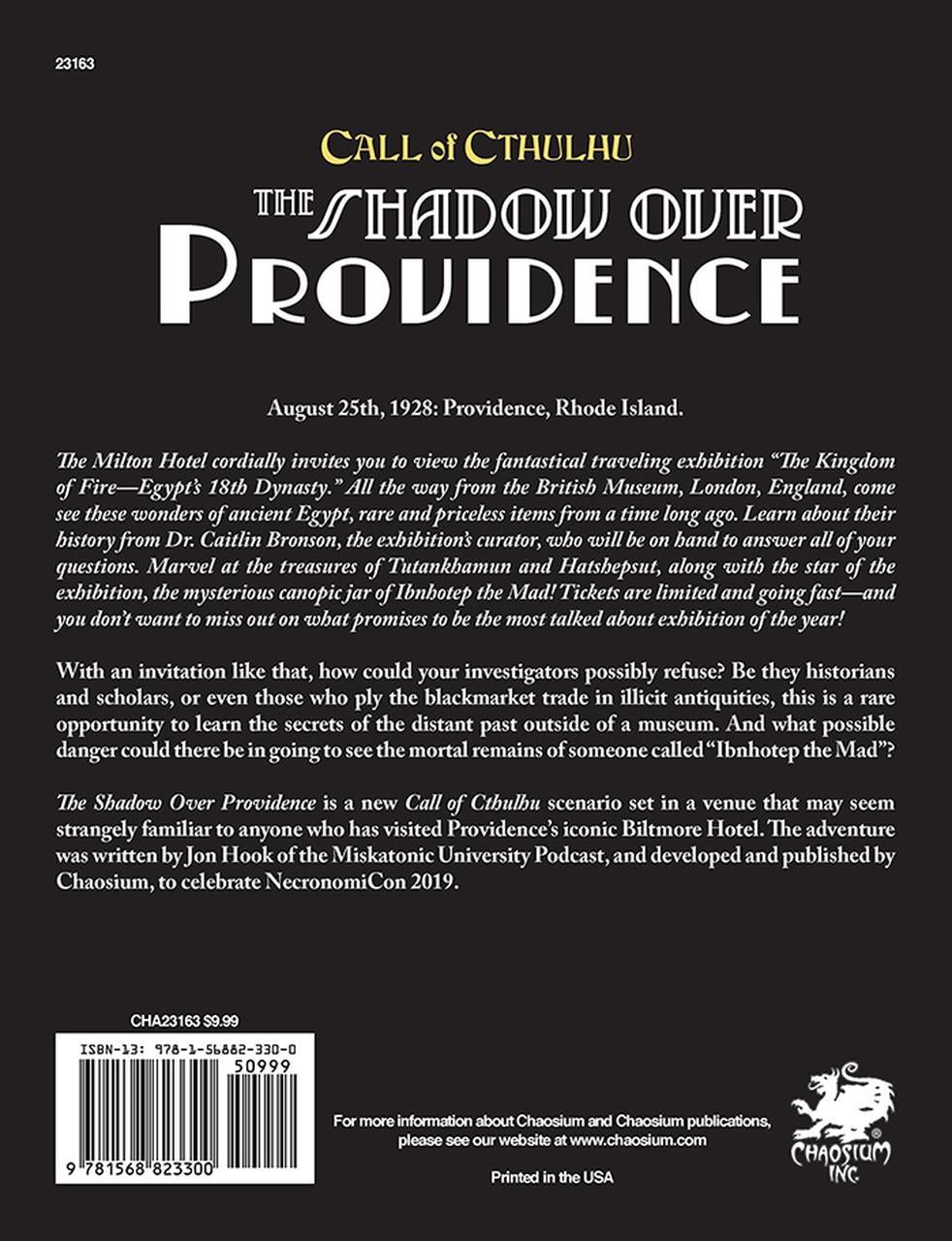 Call of Cthulhu: The Shadow Over Providence - Horror Board Game for Adults | Lovecraftian Mystery Adventure | Perfect for Game Nights & Halloween Parties