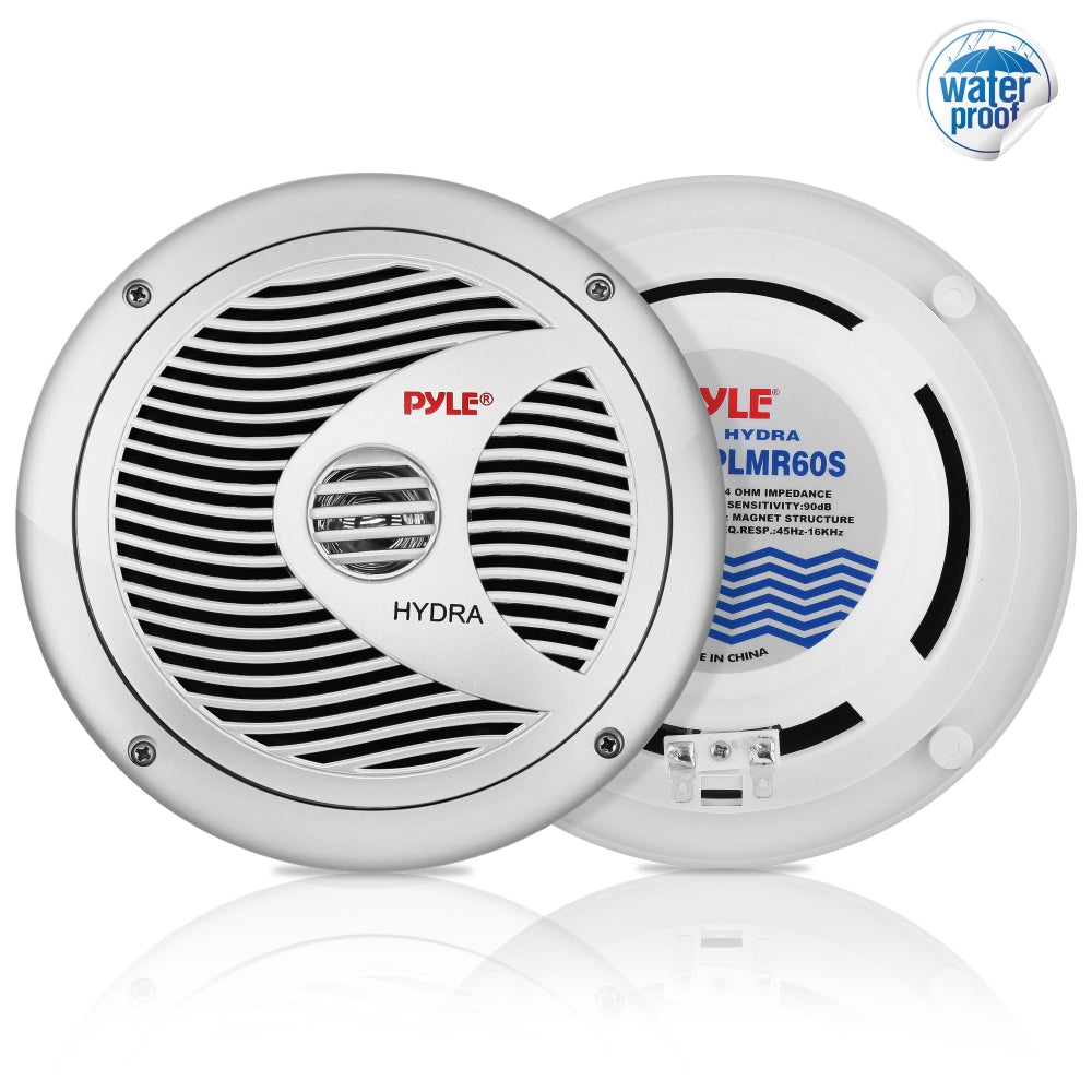 6.5 Inch Marine Component Speakers - Waterproof Boat Audio System for Outdoor, Marine, and Off-Road Vehicles