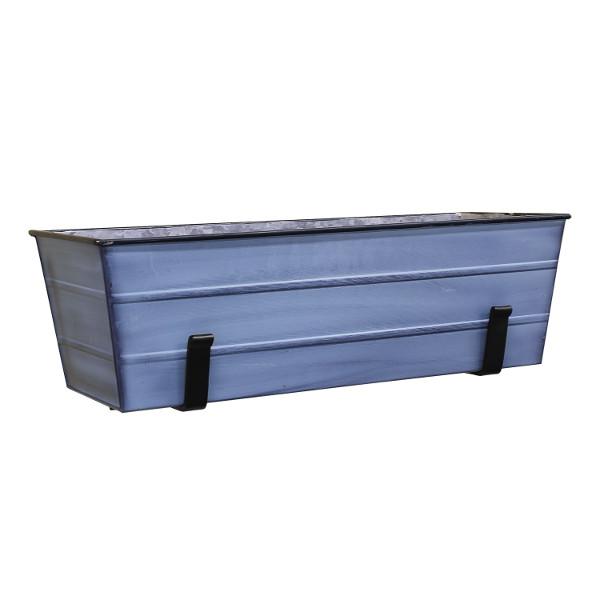 Decorative Flower Box with Wall Brackets - Hanging Planter for Indoor & Outdoor Garden Decor - Perfect for Windows, Balconies, and Patios