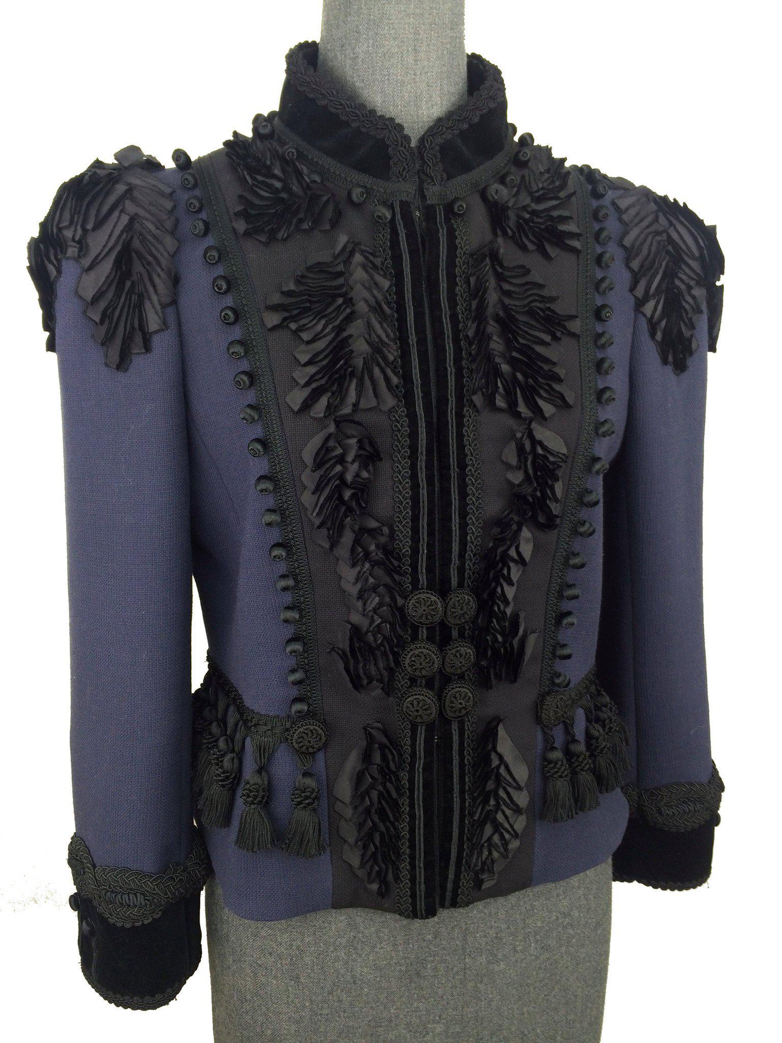 Marc Jacobs Double-Faced Lightweight Wool Victorian Fitted Jacket for Women - Size M | Elegant Office Wear & Evening Outfits