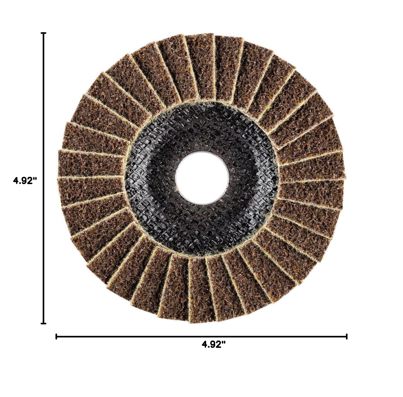 Pferd 44694111 PVKR 125 A Rough Fleece Velcro Discs for Metal Grinding, Sanding & Polishing - Perfect for Automotive, Woodworking & DIY Projects