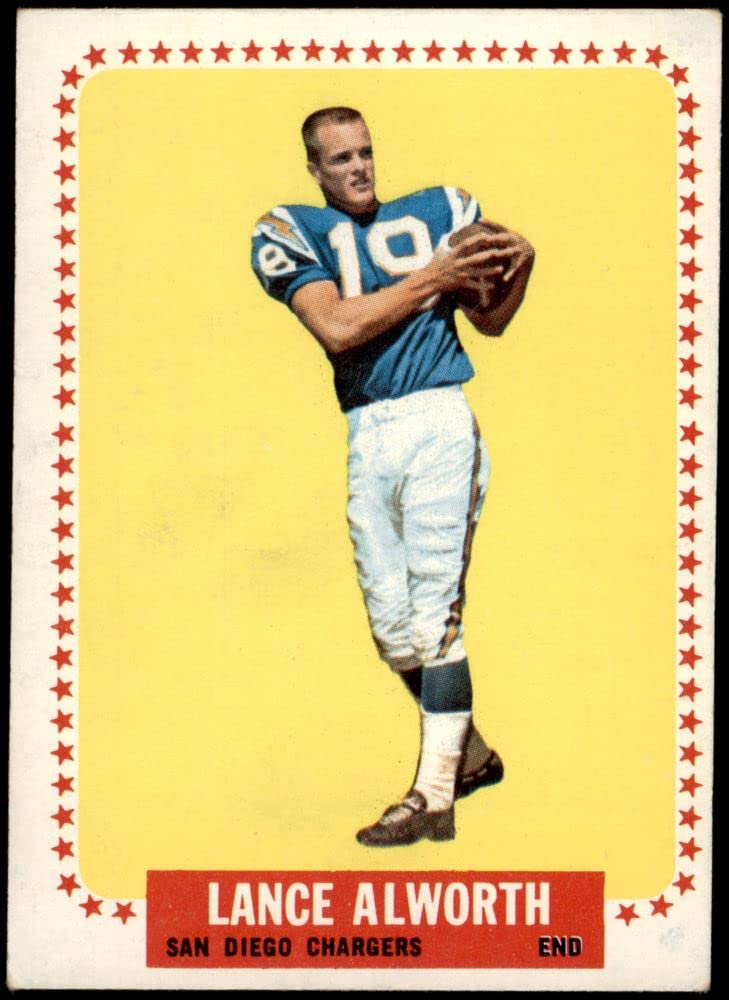 1964 Topps #155 Lance Alworth San Diego Chargers Football Card - VG/EX Condition - Vintage NFL Collectible for Sports Memorabilia & Fan Display