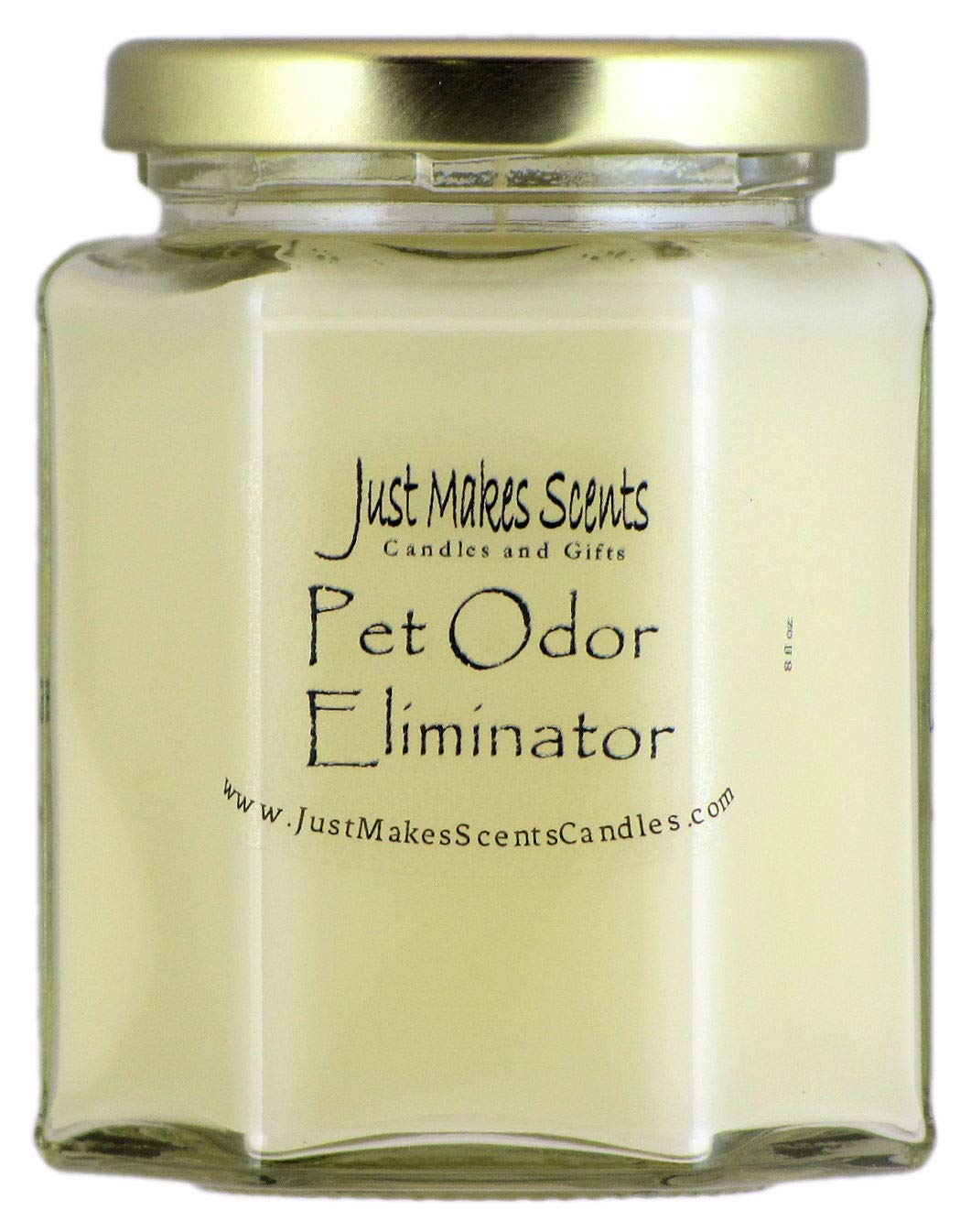 Natural Soy Wax Pet Odor Eliminator Candle | Hand-Poured in USA | Neutralizes Cigarette, Food & Pet Odors | Home Fragrance Candle for Living Room, Bathroom & Bedroom