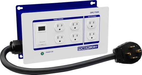 DPC-7500-120 Volt 4-Port Power Box Lighting Controller - Professional Stage Lighting & DJ Equipment for Concerts, Events, and Home Theater Systems