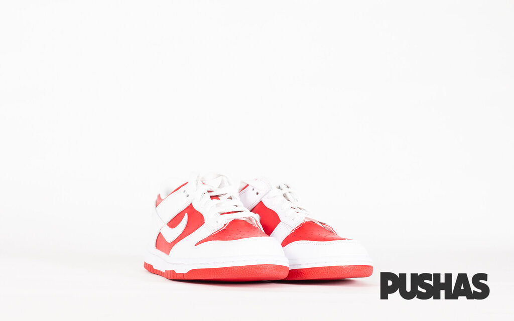 Nike Dunk Low 'Championship Red' GS Sneakers (2021) - Basketball Shoes for Kids & Teens - Perfect for School, Sports & Casual Wear