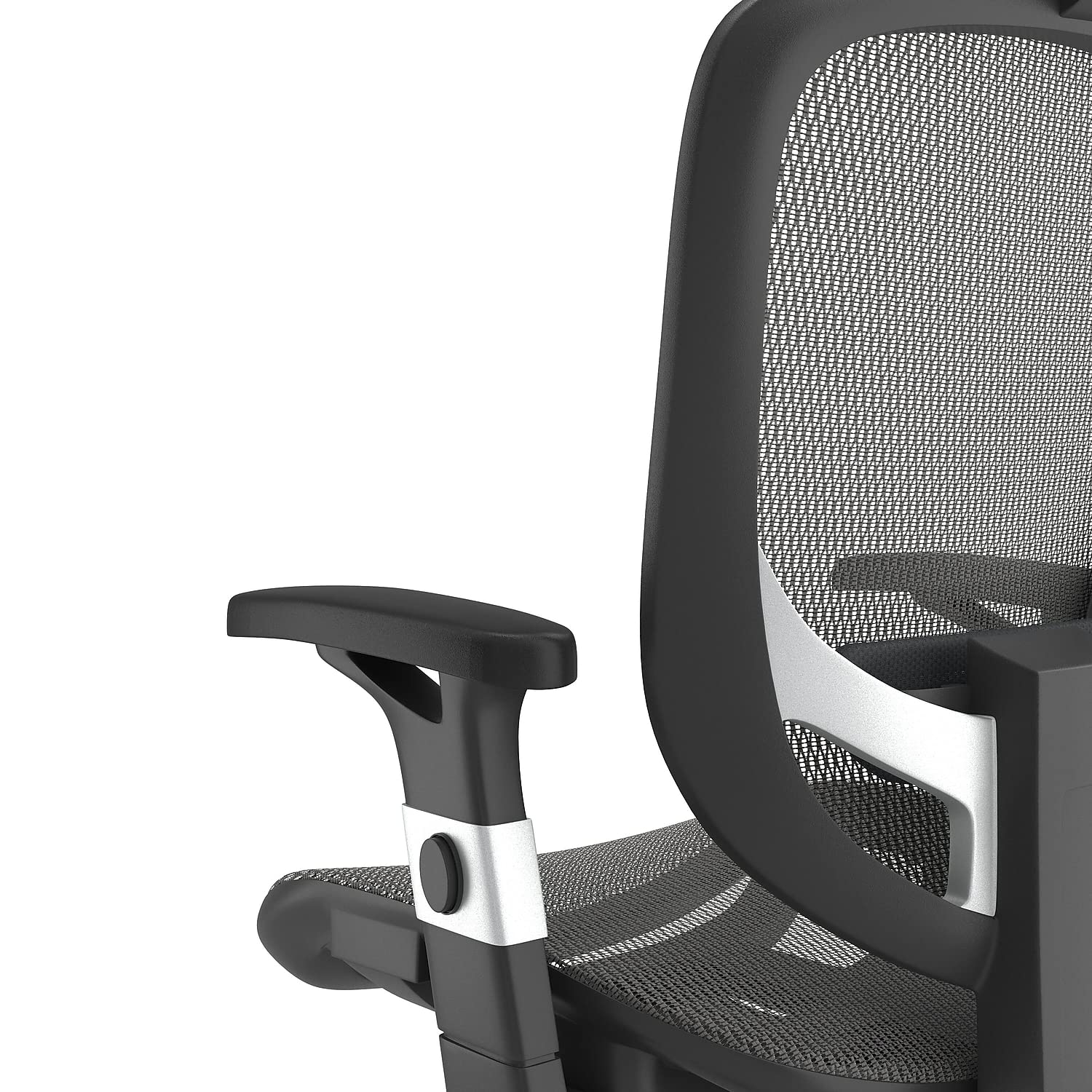 Ergonomic Mesh Computer and Desk Task Chair with Lumbar Support - Breathable Charcoal Black Office Chair for Home & Workspaces - Ideal for Long Hours of Sitting, Gaming, and Remote Work
