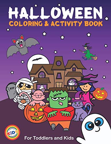 Halloween Coloring and Activity Book for Toddlers & Kids - Fun Halloween & Christmas Themed Workbook for Boys & Girls Ages 3-8 | Perfect for Holiday Gifts, Classroom Activities & Family Fun