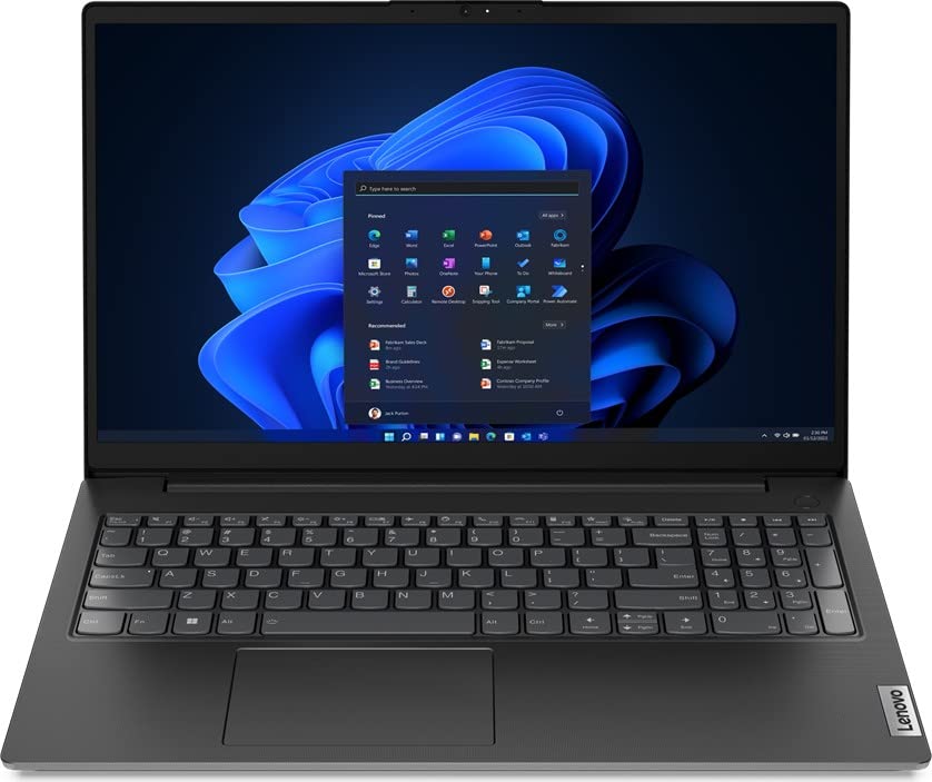 Lenovo 15.6 Inch Full HD Laptop - Intel Dual Core, 8GB RAM, 256GB M.2 SSD, Windows 11 Pro - Perfect for Business, School & Home Office Use