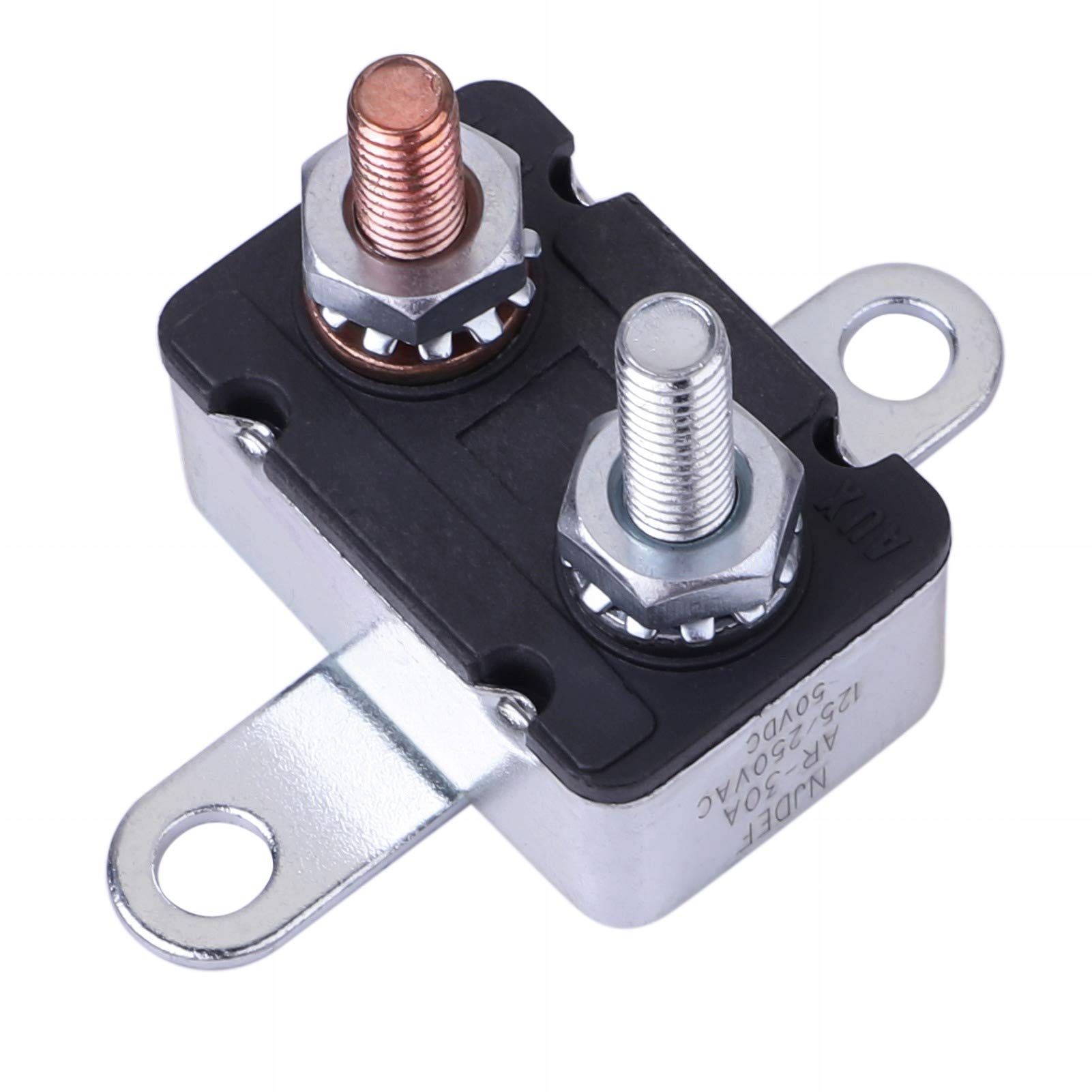 175-185°F Electric Cooling Fan Wiring Kit with Thermostat & Temperature Sensor - 40/50/60 Amp Relay Kit for Car, Truck, RV & Marine Engine Cooling Systems