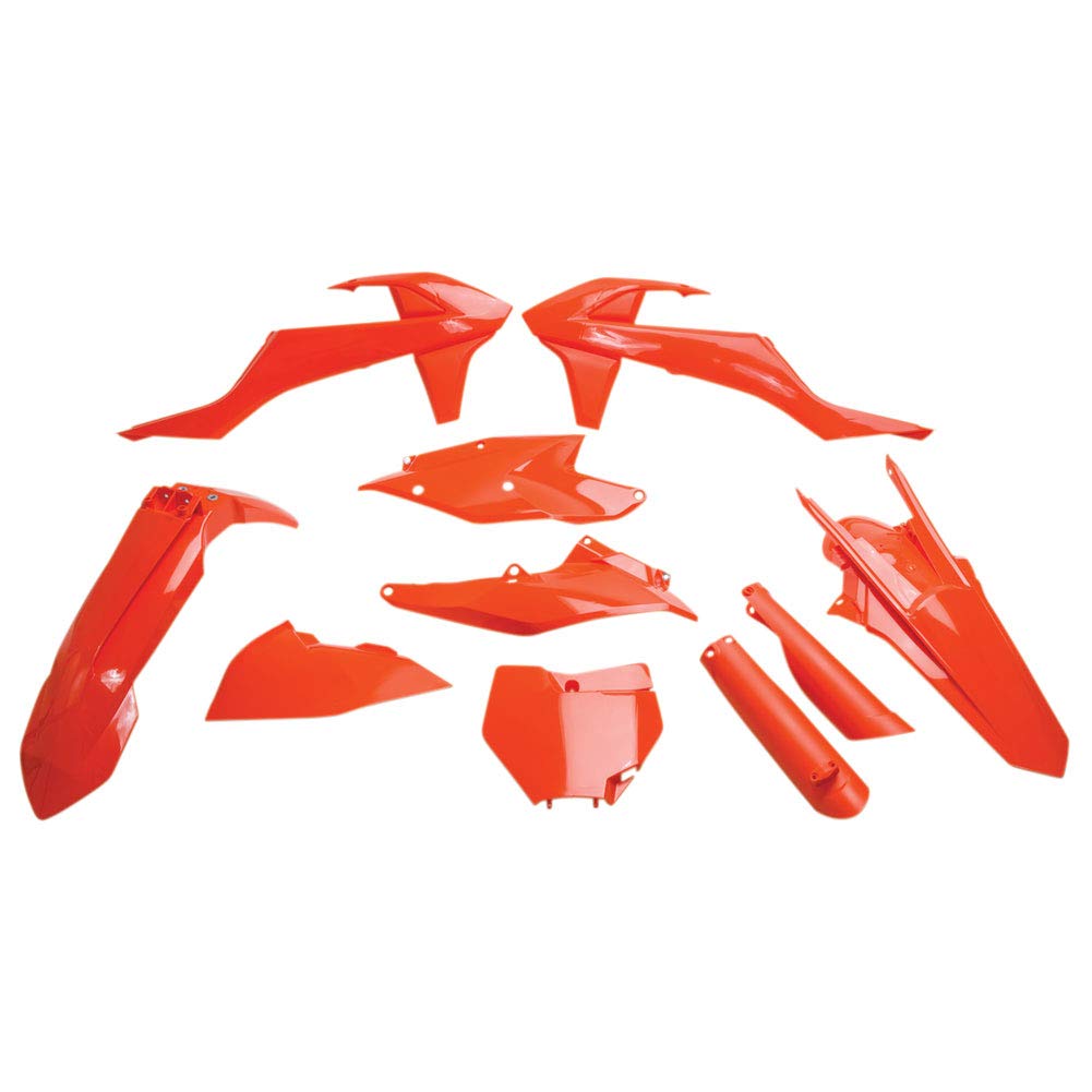 Acerbis Full Plastic Kit 16 Orange - Compatible with KTM 450 XC-F 2016-2018 | Dirt Bike Body Replacement for Off-Road Racing & Trail Riding