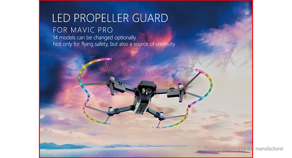 PGYTECH P MA 124 Propeller Guard Blade Protector for DJI Mavic Pro Drone - Durable Bumper Safety Accessory for Outdoor Aerial Photography & Travel Adventures
