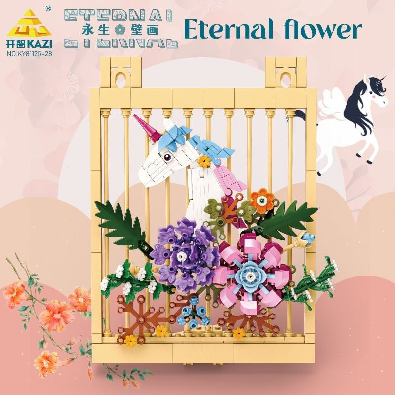 KAZI Flower Mural Wall Decal - Large Removable Vinyl Wall Stickers for Home Decor, Nursery, Bedroom, Living Room | Perfect for DIY Wall Art & Interior Design