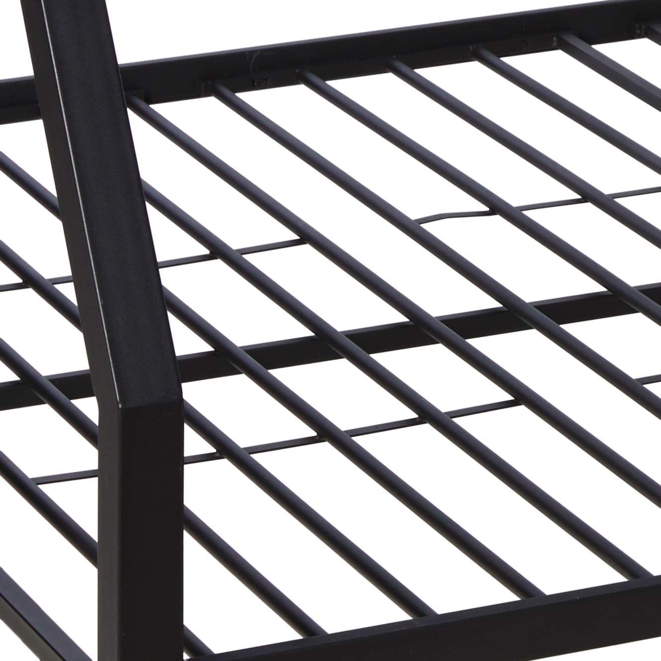 Bellemave Twin XL Over Queen Metal Bunk Bed with 2 Ladders - Space Saving Bunk Bed for Kids, Teens & Adults - Sturdy Sandy Black Frame - Perfect for Dorms, Guest Rooms & Small Spaces