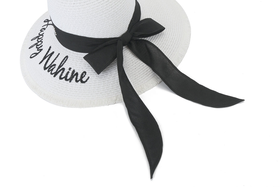 Gardenia Happy Wahine White Hat - Stylish Floral Summer Hat for Women | Perfect for Beach, Vacation, and Outdoor Activities