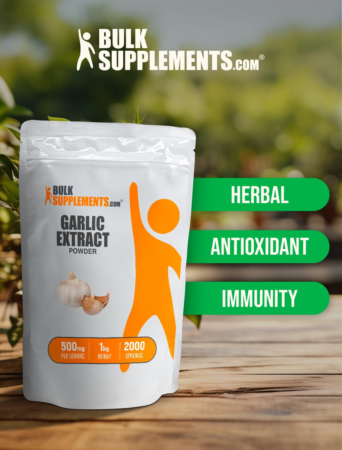 BulkSupplements.com Garlic Extract Powder - 5kg (11 lbs) - Antioxidant & Blood Circulation Supplement - Supports Heart Health & Immunity - Perfect for Cooking, Smoothies & Wellness Routines