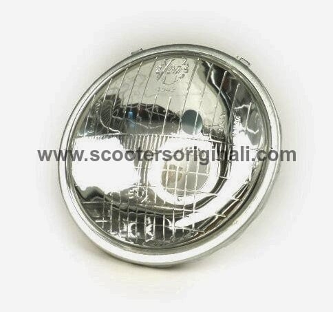 Vespa Glass Headlight Replacement - 105mm/115mm for Vespa Smallframe Scooters - High-Quality SIEM Compatible - Perfect for Night Riding & Vintage Restoration