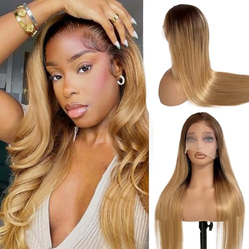 13x6 Ombre Honey Blonde Human Hair Lace Wig