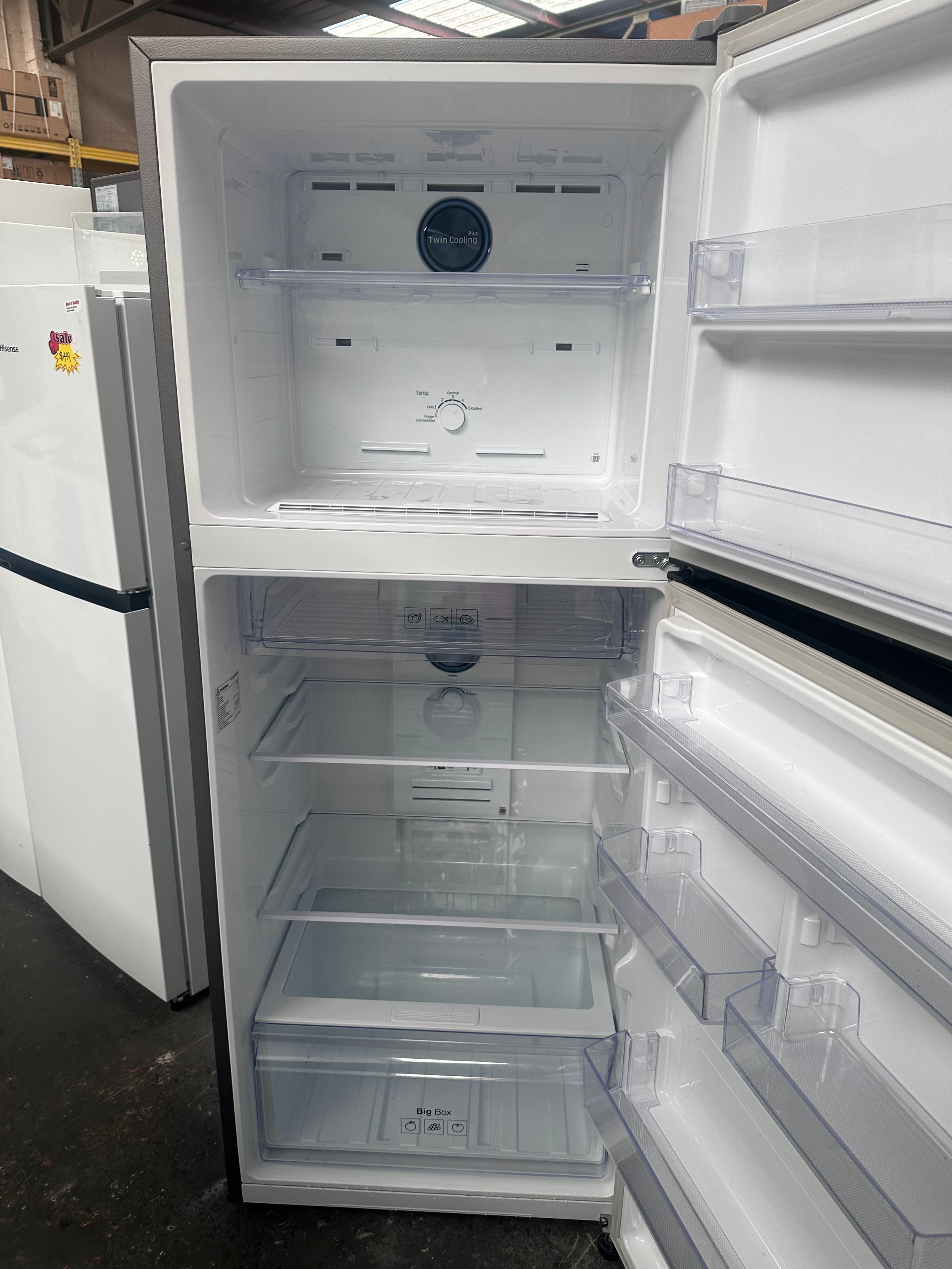 Samsung 400L Top Mount Refrigerator with Twin Cooling Plus Technology - Energy Efficient, Spacious Design - Perfect for Kitchens, Apartments & Offices [Certified Refurbished]