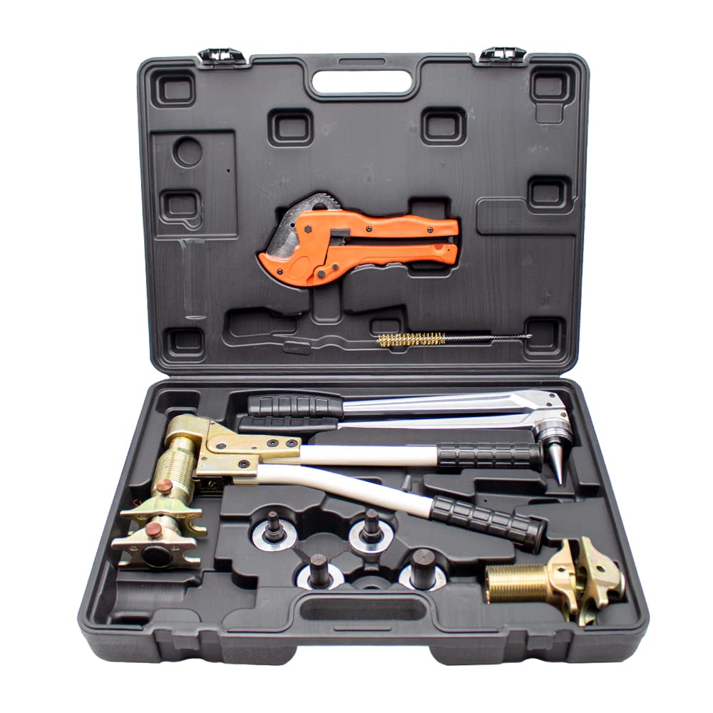PEX Pipe Crimping Tool Set 16-32mm for REHAU System - Professional Plumbing Clamp Tools for PEX Tubing Installation (Perfect for Home Plumbing Repairs & DIY Water Pipe Projects)