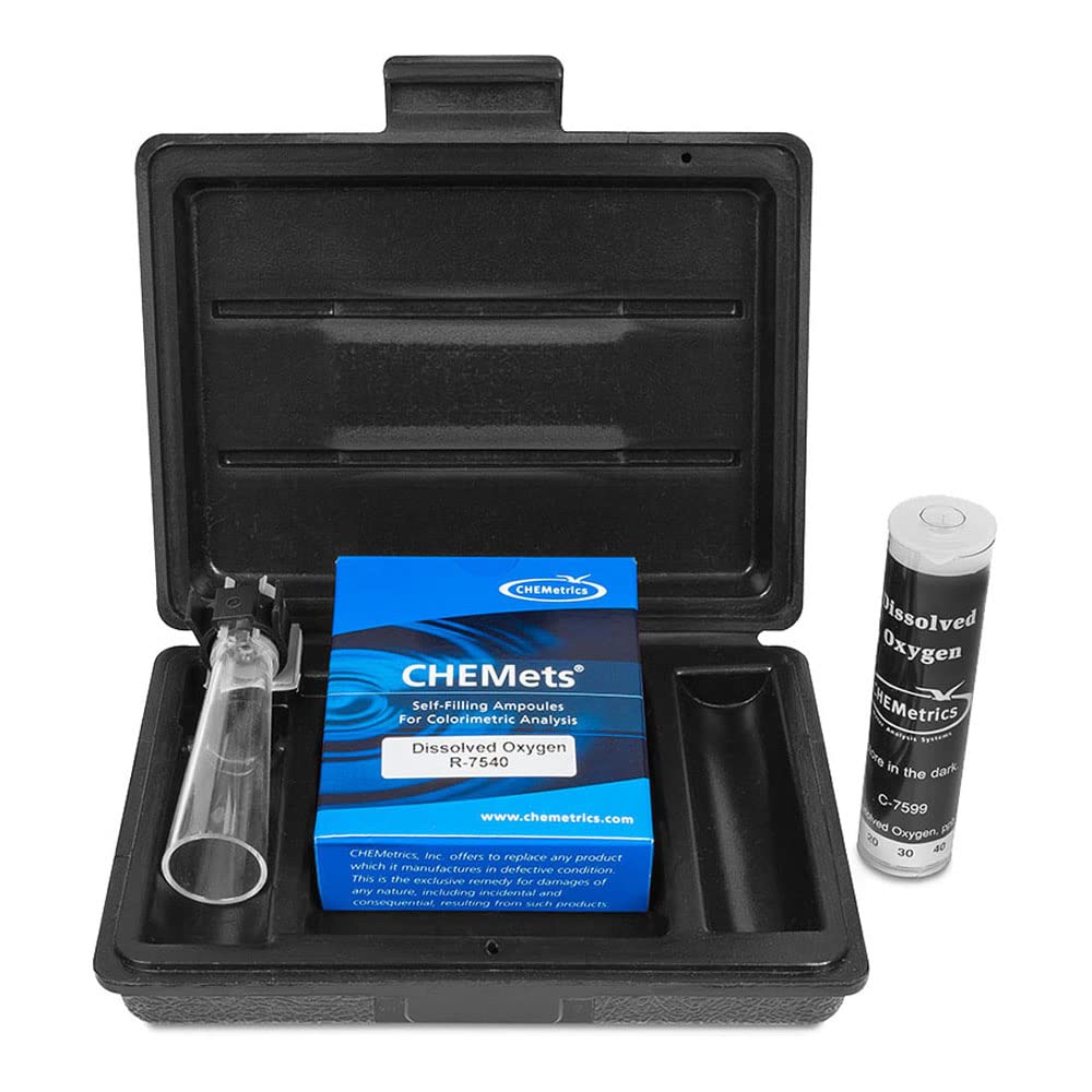 High Precision K-7599 Dissolved Oxygen Test Kit | 0-100 ppb Range | 5 ppb Detection Limit | Ideal for Aquariums, Laboratories & Water Quality Testing