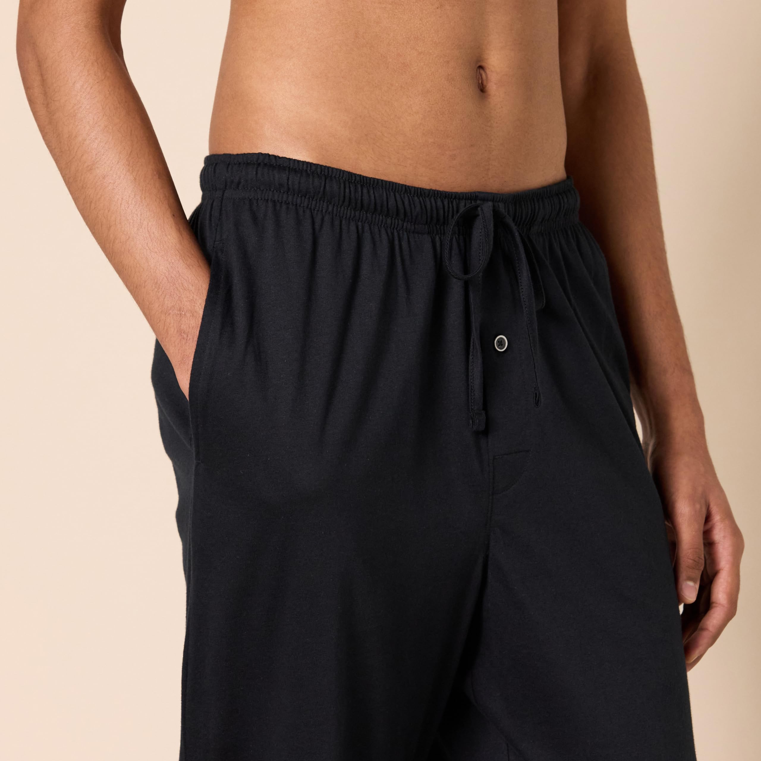 Amazon Essentials Men's Comfortable Cotton Knit Pajama Pants - Soft Lounge Pants for Relaxing at Home, Sleeping & Casual Wear