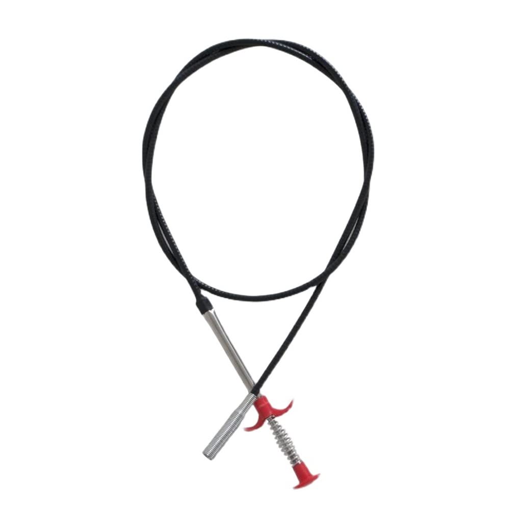WALNUTA 60cm Spring Pipe Drain Cleaner Tool - Hair & Clog Remover for Kitchen Sink, Bathroom, Shower Drain - Heavy Duty Sewer Snake Cleaning Tool for Home Plumbing Maintenance