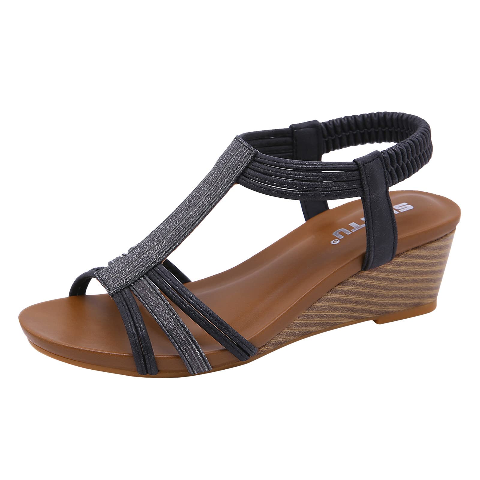 Women's Bohemian Peep Toe T-Strap Sandals - Comfortable Flat Flip Flops for Beach, Holiday & Dressy Occasions | Perfect Summer Casual Shoes for Vacation, Wedding & Outdoor Events