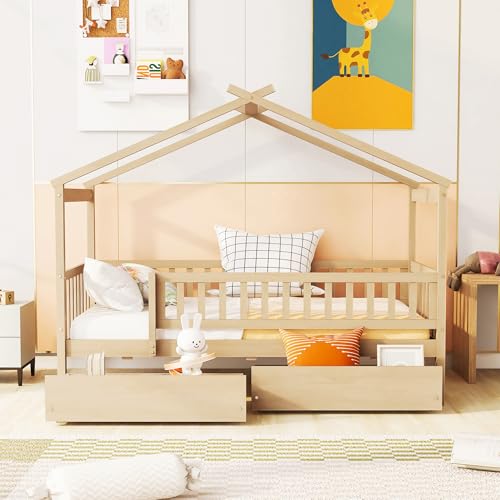 Natural With Drawers